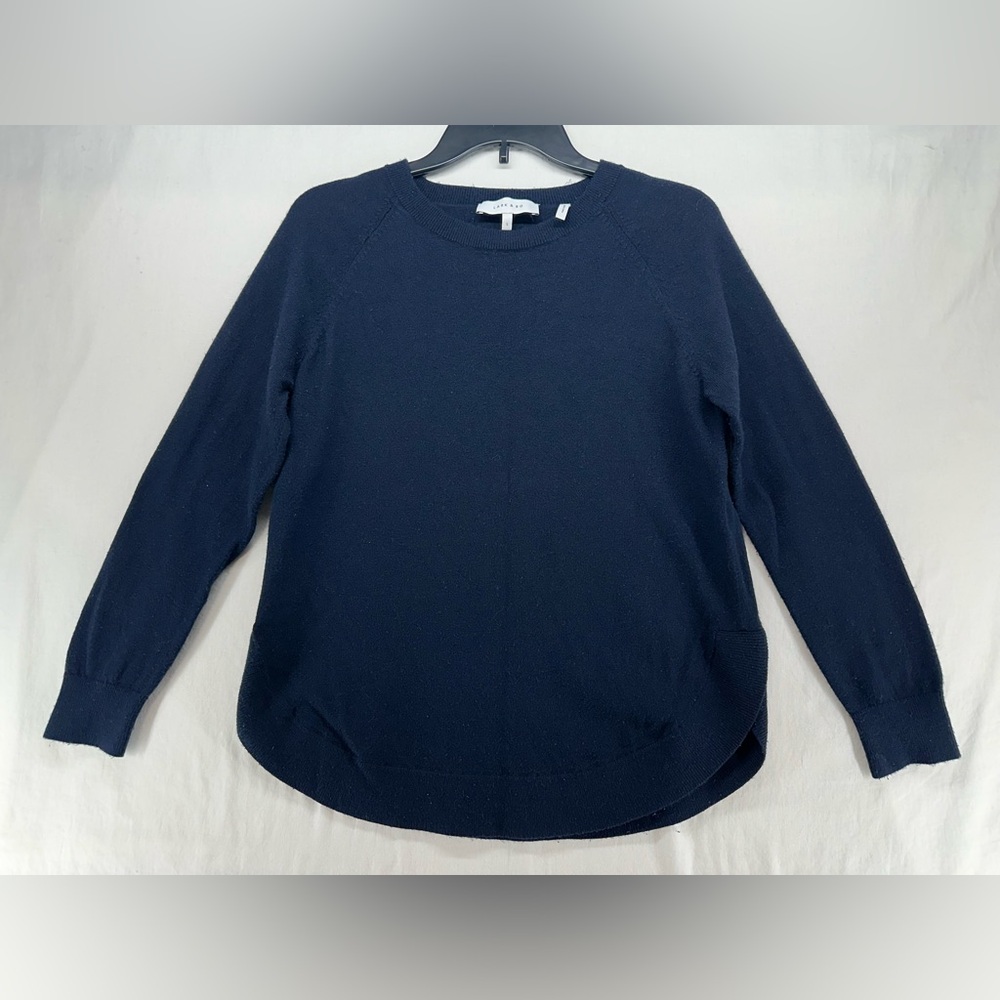 Lark & Ro Navy Blue Knit Pullover Sweater Womens Size Small